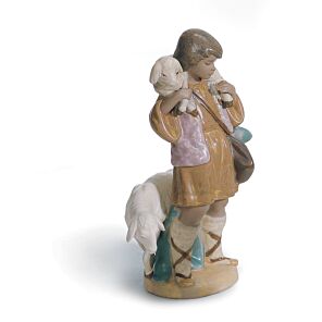 Shepherd Boy Nativity Figurine. Gres