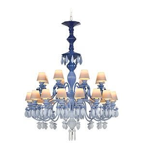 Chandelier Belle de Nuit 24 luces. Azul (US)