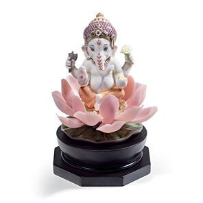 Figurina Ganesha con loto