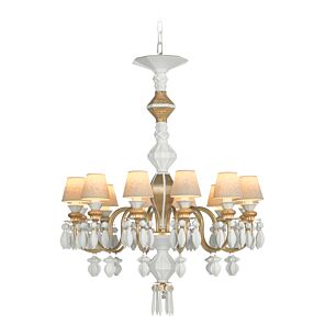 Chandelier Belle de Nuit 12 luces. Lustre oro (CE/UK/CCC)