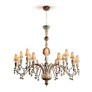 Ivy and Seed 16 Lights Chandelier. Large Flat Model. Spices (US)