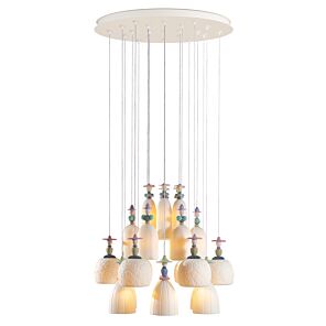 Mademoiselle 24 Lights Strolling through Blossoms Chandelier (US)
