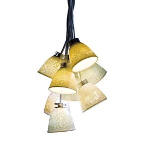 9 Lithophanes braided hang. lamp (CE/UK) in Lladró