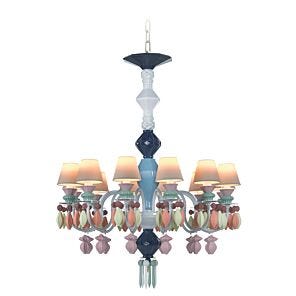 Belle de Nuit 12 Lights Chandelier. Multicolor (CE/UK/CCC)