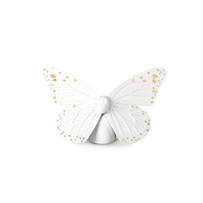 Figura Mariposa. Lustre oro y blanco