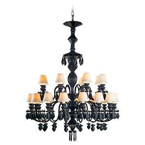 Belle de Nuit 24 Lights Chandelier. Absolute Black (CE/UK/CCC)