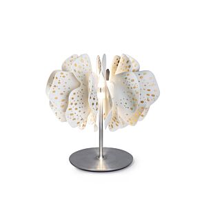 Nightbloom Table Lamp. White & gold. (US)