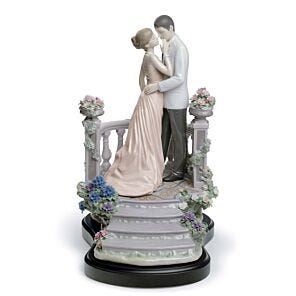 Moonlight Love Couple Figurine. Limited Edition