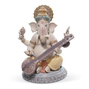 Figurina Ganesha con veena