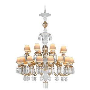 Chandelier Belle de Nuit 24 luces. Lustre oro (US)