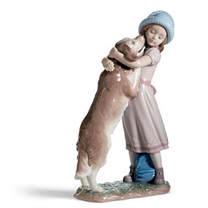 A Warm Welcome Dog Figurine