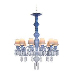 Belle de Nuit 12 Lights Chandelier. Blue (CE/UK/CCC)