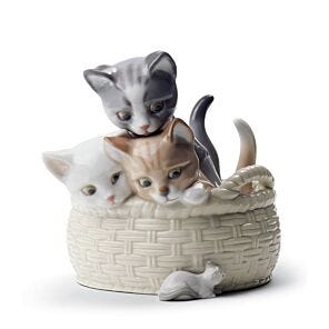 Curious Kittens Figurine