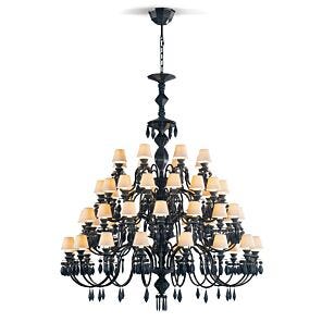 Belle de Nuit 56 Lights Chandelier. Absolute Black (CE/UK)