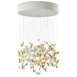 Chandelier Niágara 1,35 m. Lustre oro (CE/UK)