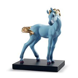 Figurina Il Cavallo. Azzurro. Edizione limitata