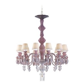 Belle de Nuit 12 Lights Chandelier. Pink (US)