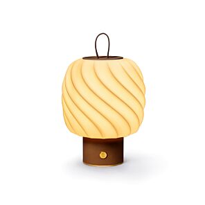 Ice Cream Portable Lamp. Medium. Leather