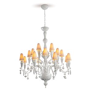 Ivy and Seed 20 Lights Chandelier. Medium Model. White (US)