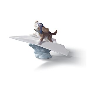 Let's Fly Away Dog Figurine