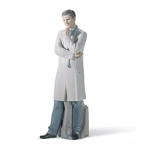 Male Doctor Figurine. Fair skin