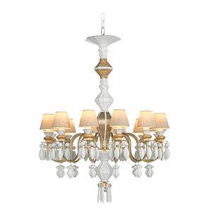 Chandelier Belle de Nuit 12 luces. Lustre oro (US)