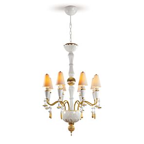 Chandelier Ivy and Seed 8 luces. Lustre oro (US)