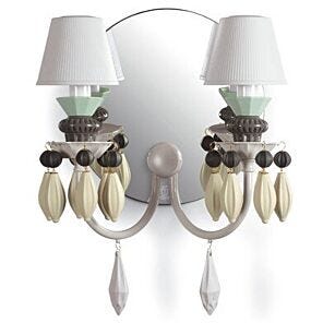 Belle de Nuit 2 Lights Wall Sconce. Black (CE/UK/CCC)