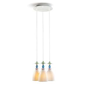 Mademoiselle Round Canopy 3 Lights Sharing Secrets Ceiling Lamp (US)