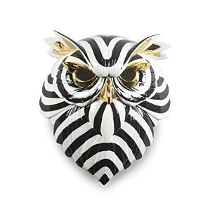 Owl Mask. Black and Gold