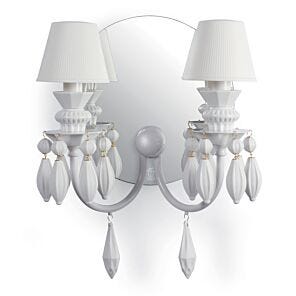 Belle de Nuit 2 Lights Wall Sconce. White (CE/UK/CCC)