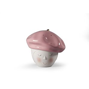 Lee Beret Box. Pink-Gold