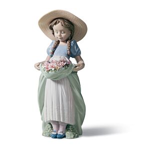 Bountiful Blossoms Girl Figurine