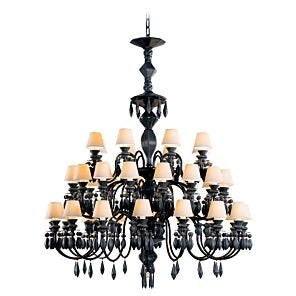 Chandelier Belle de Nuit 40 luces. Negro absoluto (CE/UK)
