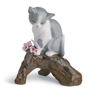 Figurina Stagione fiorita - Gatto