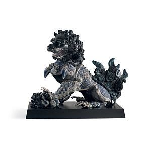 Guardian Lioness Sculpture. Black. Limited Edition