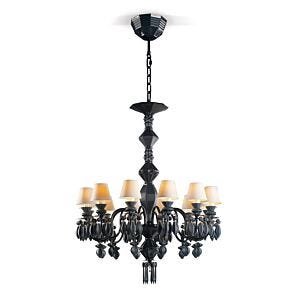 Chandelier Belle de Nuit 12 luces. Negro absoluto (US)