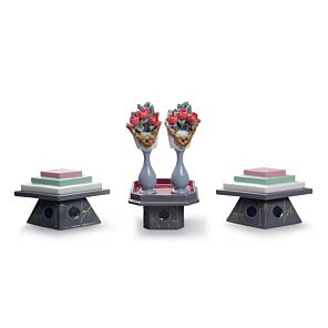 Tables for Sweets and Peach Flowers Figurine