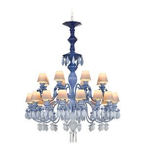 Belle de Nuit 24 Lights Chandelier. Blue (CE/UK/CCC)