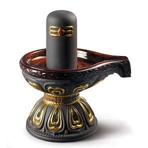 Figurina Lingam. Lustro oro