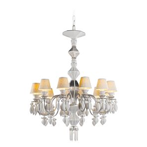 Chandelier Belle de Nuit 12 luces. Lustre plata (US)