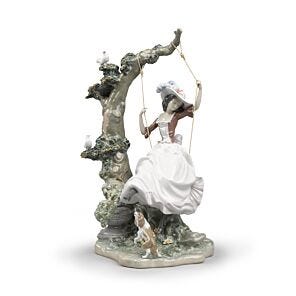 Swinging Woman Figurine