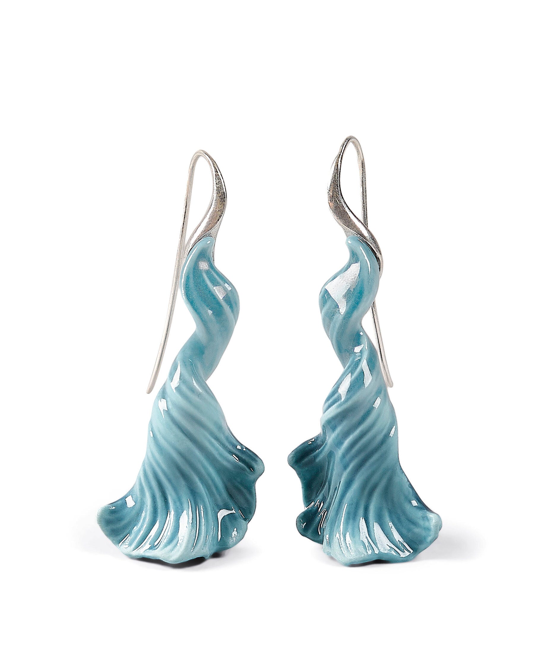 Pine Green Drop Earring | Jukju Glass and Ceramics Limited