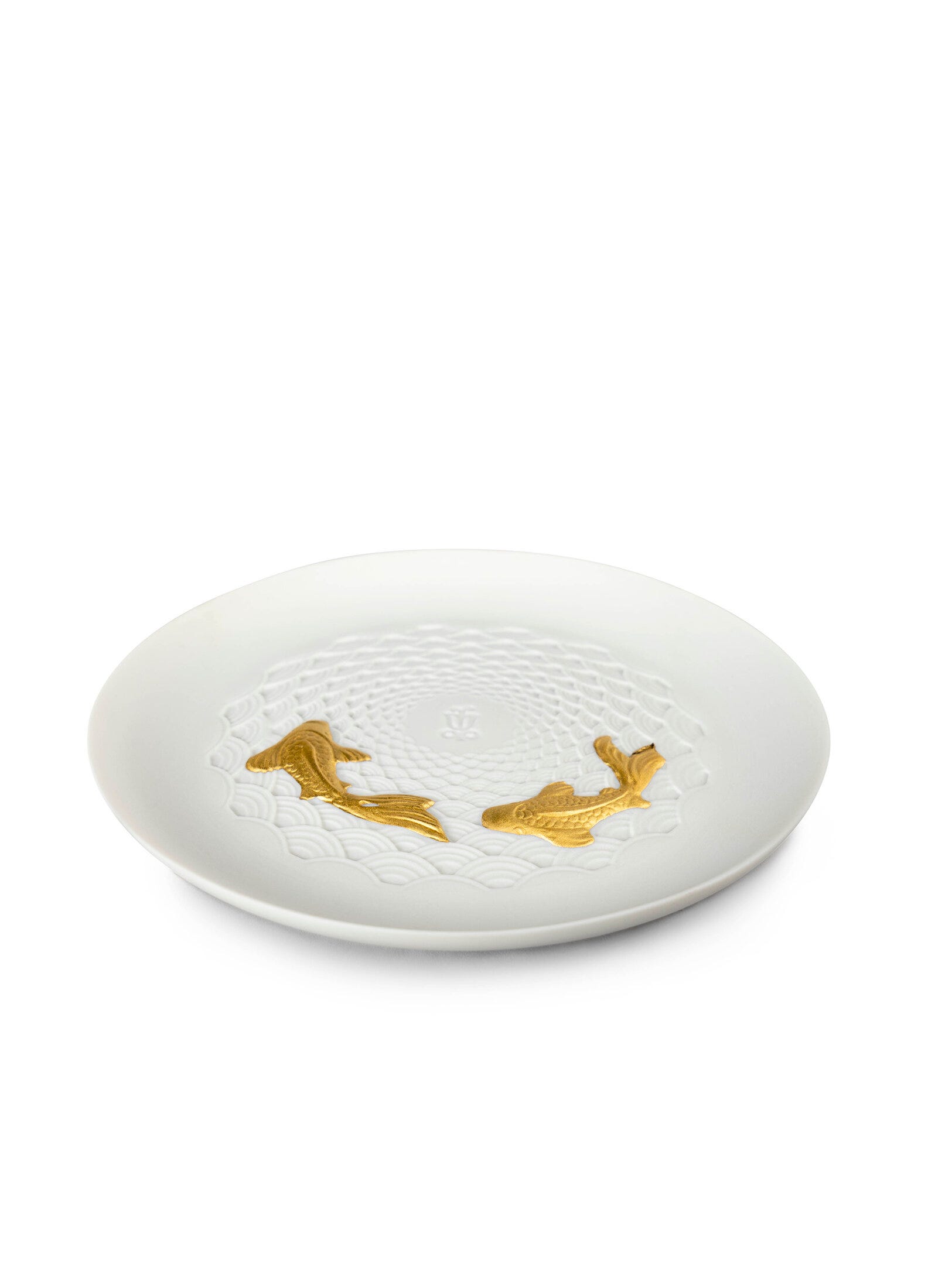 Piatto Koi. Lustro dorato