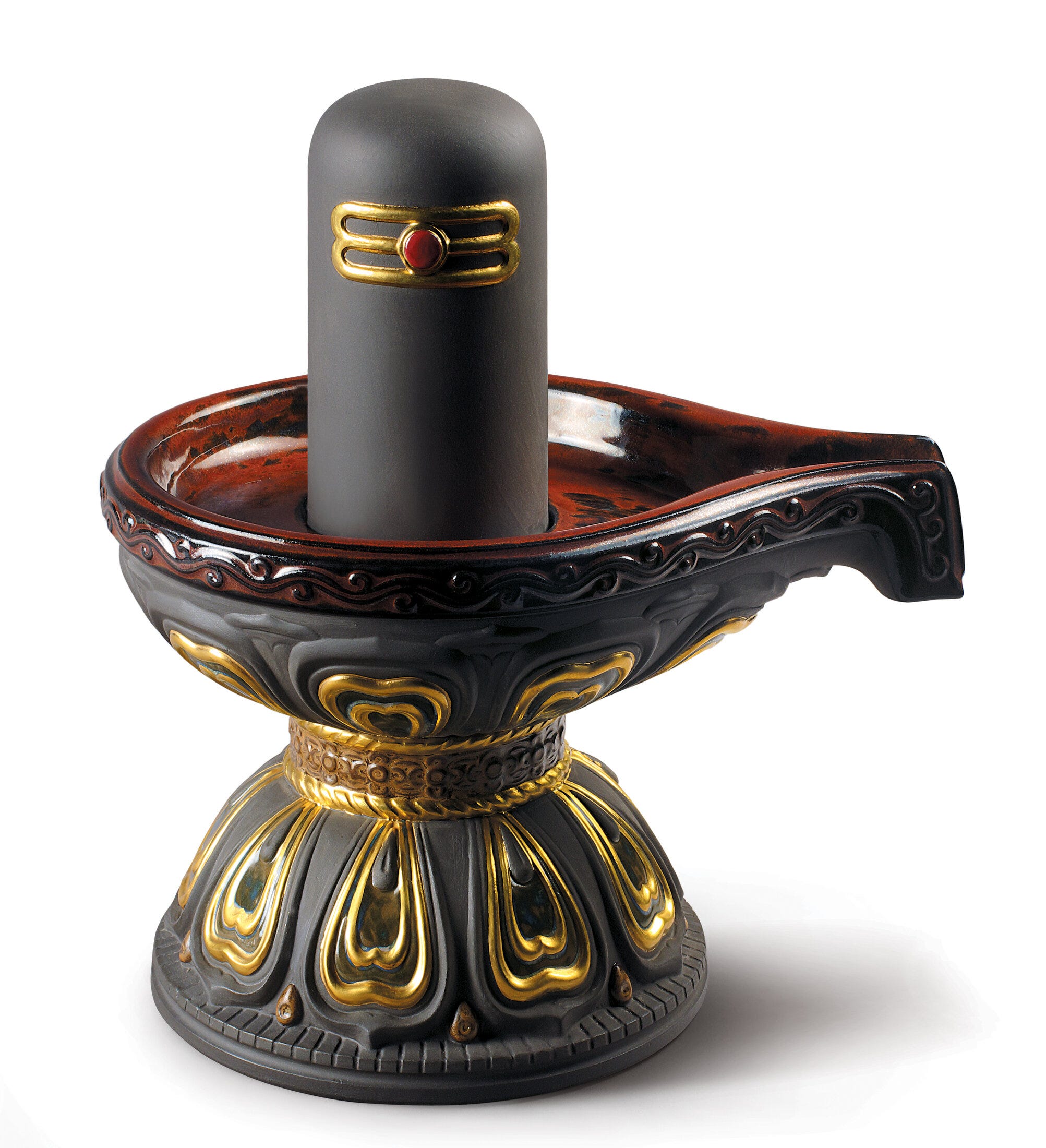 Figurina Lingam. Lustro dorato