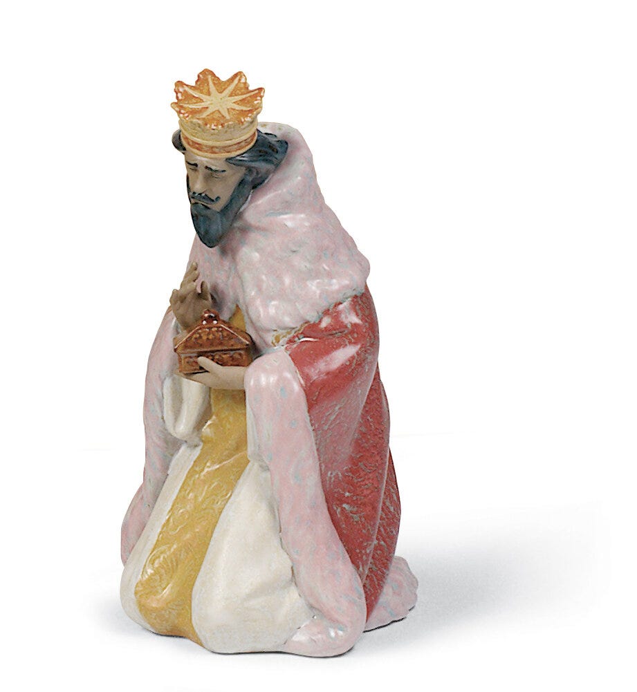 Gaspar Nativity Figurine. Gres