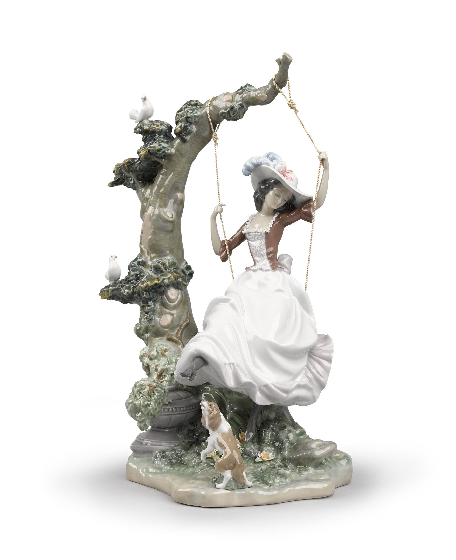 LLADRO リヤドロ 1285 「Dropping the Flowers」 フィギュリン