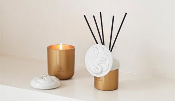Perfume diffuser and candle redwood fire