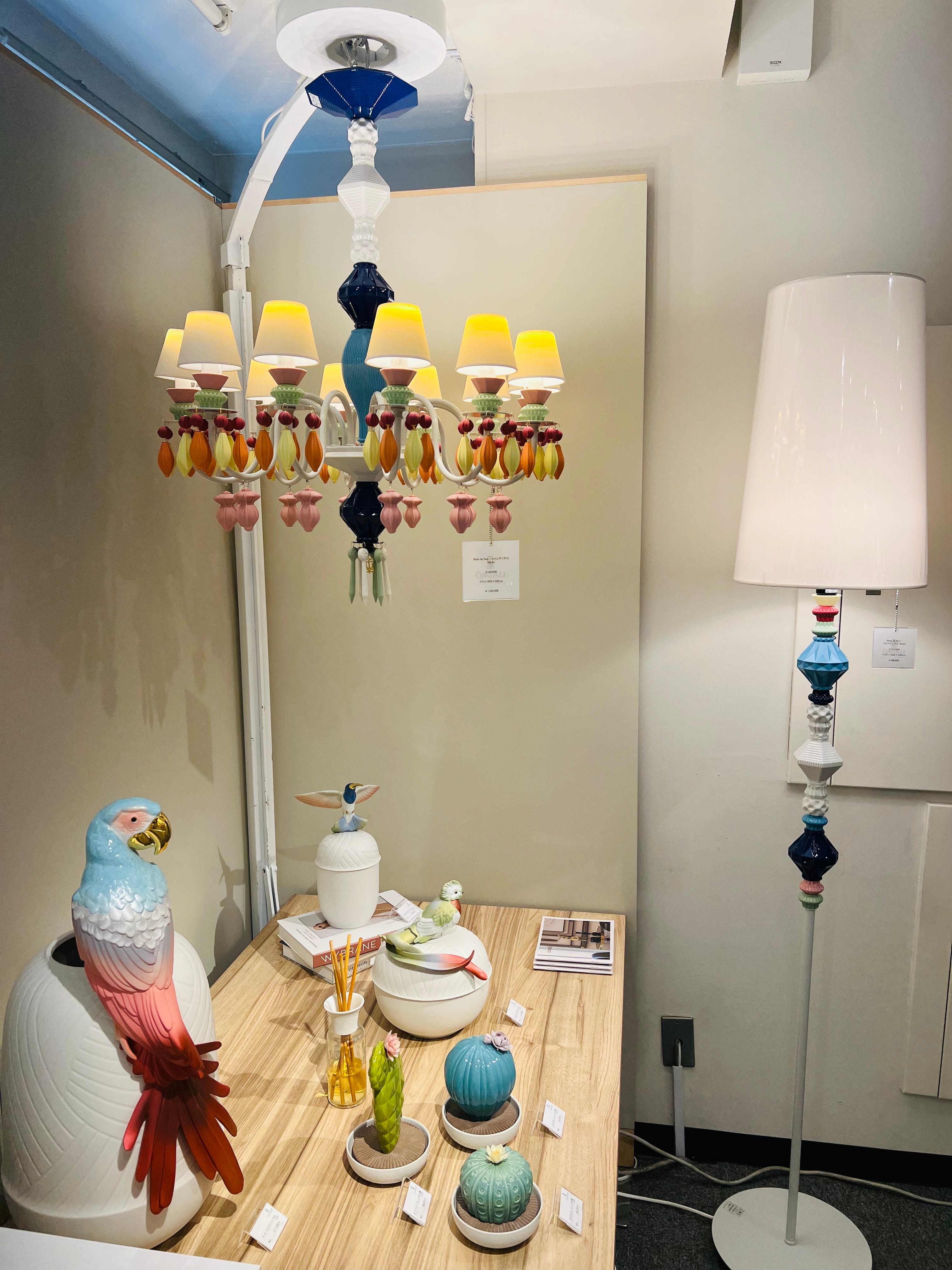 View of Gres Porcelain LLadro creations at the Ginza Boutique