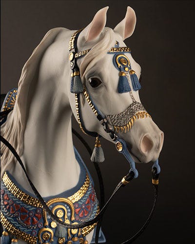 Details of sculpture Arabian Horse